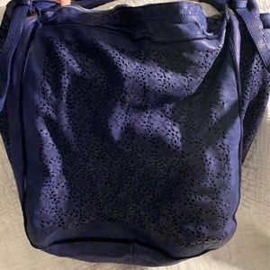 Errelleventidue Leather Blue Hobo Purse
